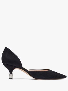 Kate Spade / Delilah Pave crystal embellished heel pumps kitten 9
